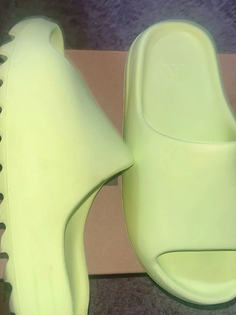 adidas Neon Lime Slide Sandals
